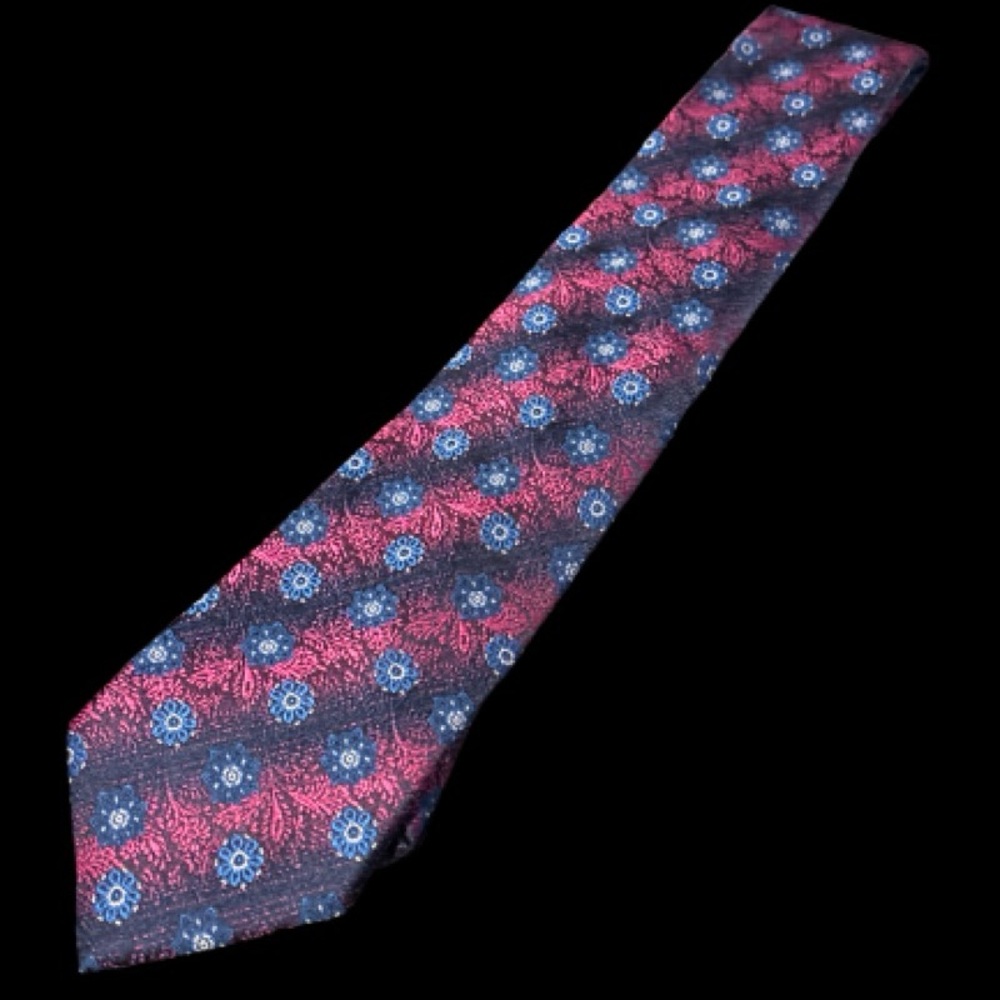 Add on Montebello Italia Elegant Floral Patterned Silk Tie